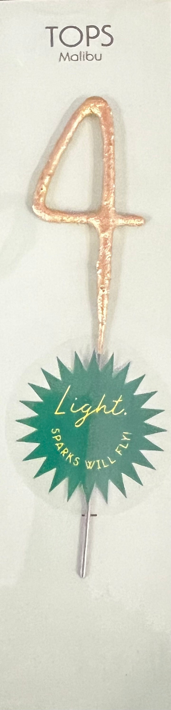 Mini 4" Gold Number Sparklers