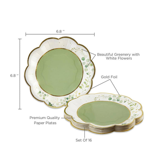 Botanical Garden Dessert Plates, 16pk