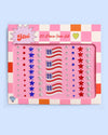 Americana Gem Set - 80 adhesive face gems, 4th of July, USA