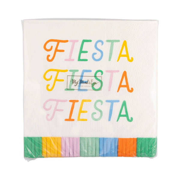 Fiesta Fringed Cocktail Napkin, 24pk