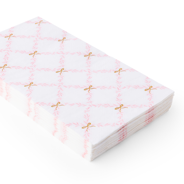 Pink Trellis Dinner Napkins, 20pk