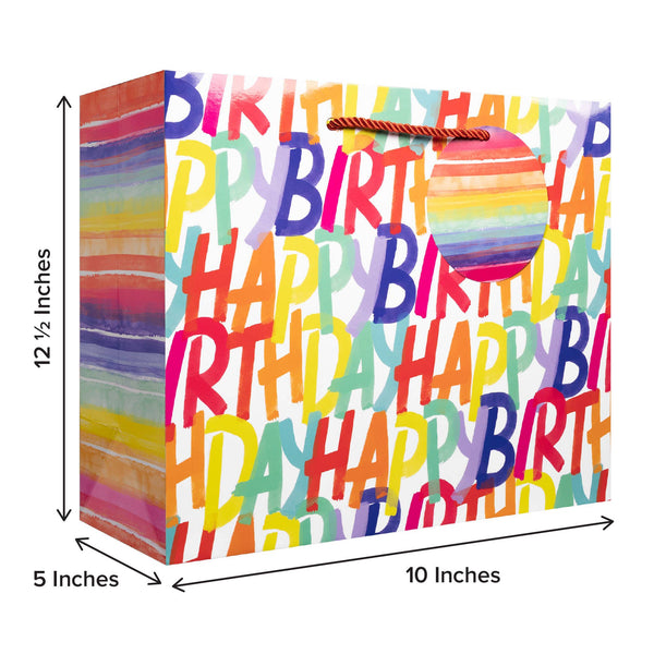Rainbow Birthday Large Gift Bag