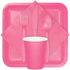 Candy Pink Assorted Plastic Cutlery, 24pk