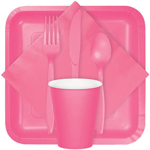Candy Pink Assorted Plastic Cutlery, 24pk