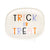 Trick or Treat Word Bubble Shaped Paper Plate, 8pk