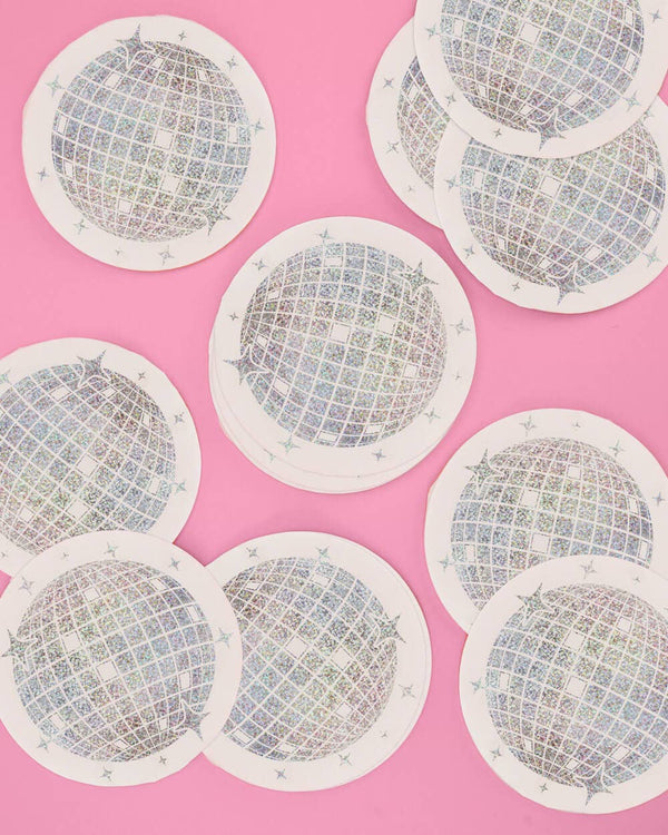 Shimmer Disco Ball Napkins, 25pk
