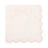 Pink Dainty Bows Cocktail Napkin, 24pk