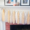 Boho White & Blush Paper DIY Tassel Tail