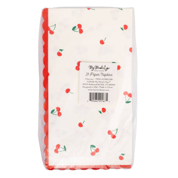 Cherries Dinner Napkin, 24pk