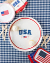 USA Round Reusable Bamboo Serving Tray