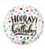 18” Hooray Birthday Mylar Balloon
