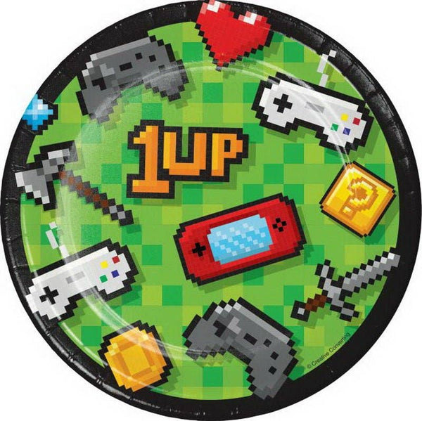 Gaming Party Dessert Plates, 8pk