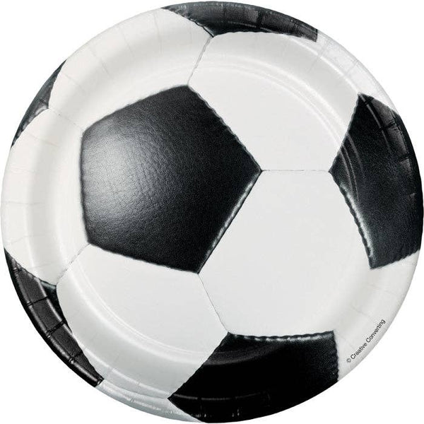 Soccer Dessert Plates, 8pk