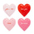 Conversation Heart Shaped Dessert Plate Set, 8pk