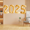 Jumbo 2025 Gold Foil Balloons (40")