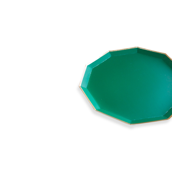 Emerald Green Signature Dessert Plates, 8pk