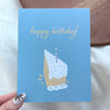 Happy Birthday Cake Slice Greeting Card