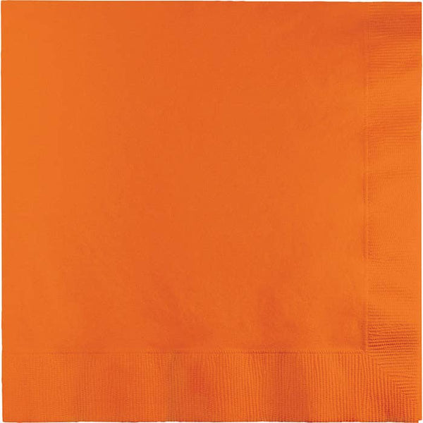 Sunkissed Orange Dinner Napkins, 25pk