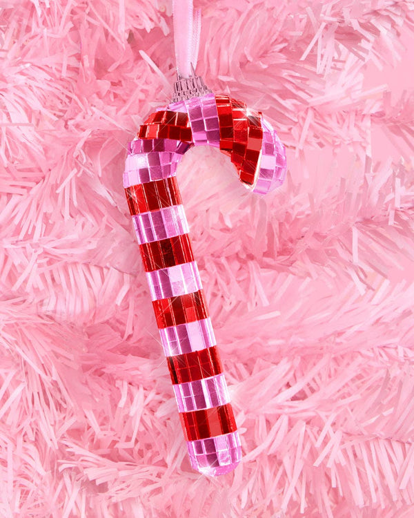 Disco Candy Cane Ornament