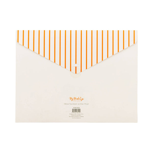 Halloween Tissue Garland, 3pk