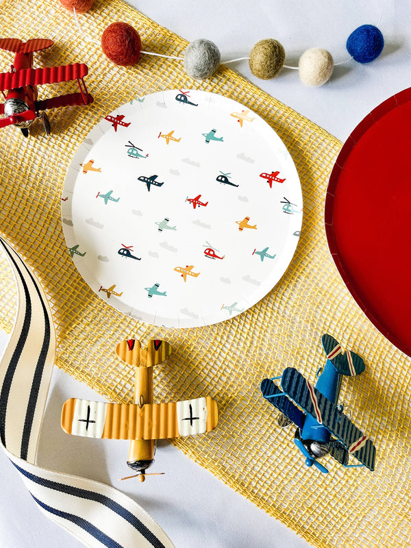 Airplane Small Plate, 8pk