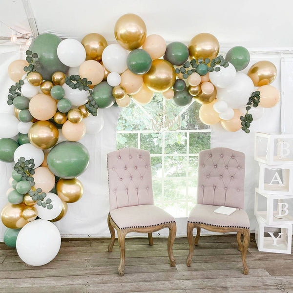 Premium Boho Safari Sage Balloon Arch Kit