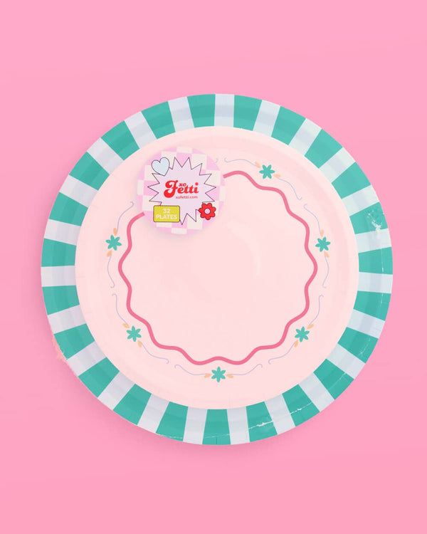 Italian Summer Dinner & Dessert plates, 16 of each