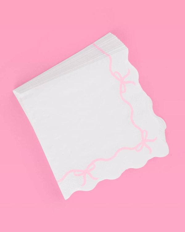 Bow Dessert Napkins, 25pk