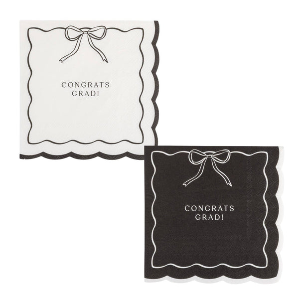 Bow Congrats Cocktail Napkin Set, 24pk
