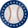 Baseball Dessert Plates, 16pk