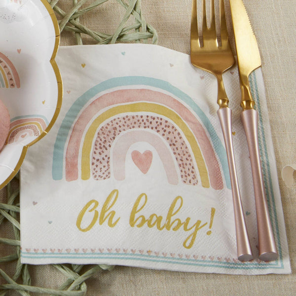 Boho Rainbow Baby Cocktail Napkins , 30pk