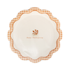 Gingham Happy Thanksgiving Dinner Plates, 8pk