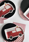 Firetruck Plate, 8pk
