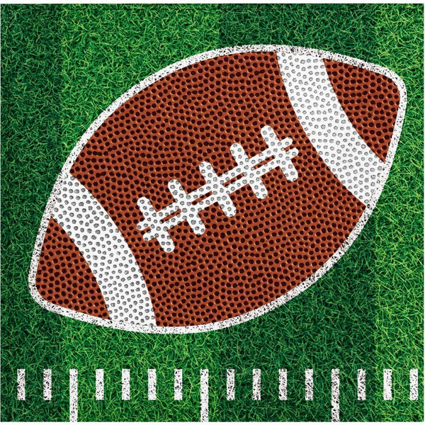Football Party Dessert Napkins, 16pk