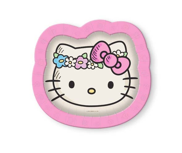 Hello Kitty Flower Crowns Dessert Plates, 16pk