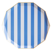 Palisades Blue Signature Cabana Stripe Dinner Plates, 8pk