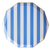 Palisades Blue Signature Cabana Stripe Dinner Plates, 8pk