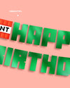 Minecraft Birthday Banner