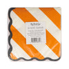 Orange & Black Striped Cocktail Napkin Set, 24ct