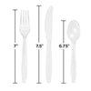 Clear Assorted Plastic Cutlery, 24pk
