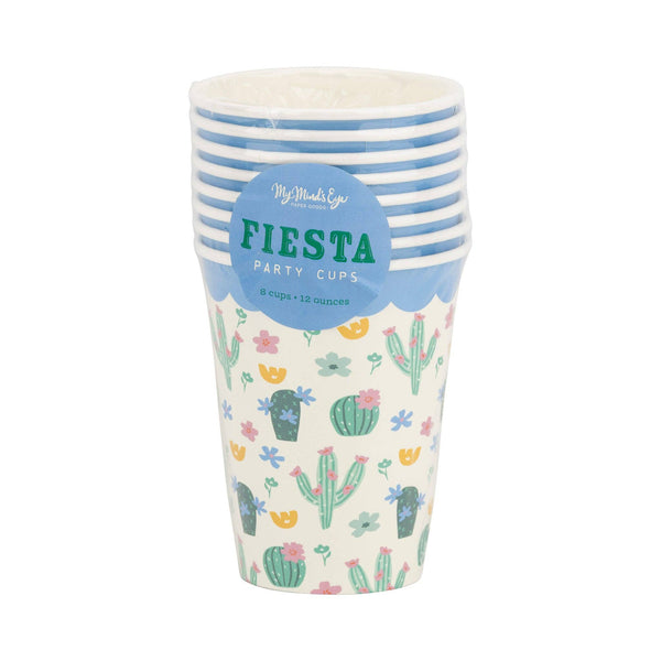 Fiesta Cacti Paper Cup, 8pk