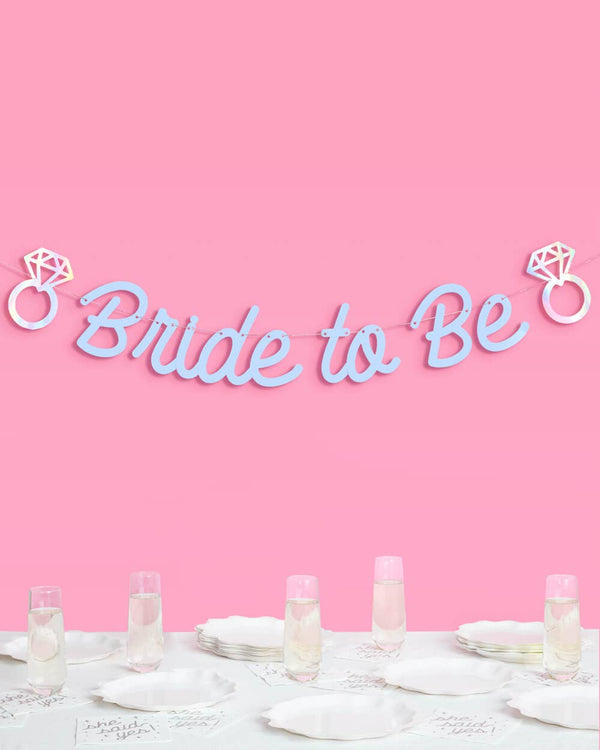 Blue Bride to Be Banner