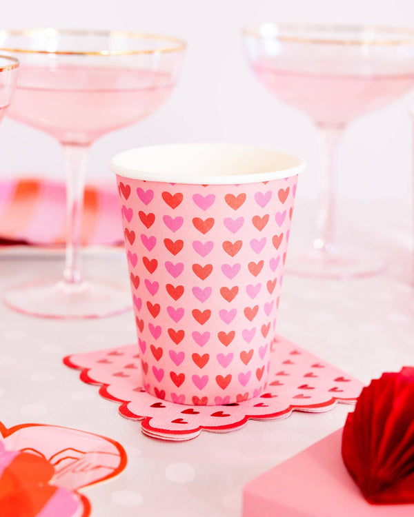 Hearts Party Cup, 8ct