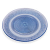 10" Blue Medallion Glass Plate