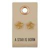 Leather TagEarrings - Star