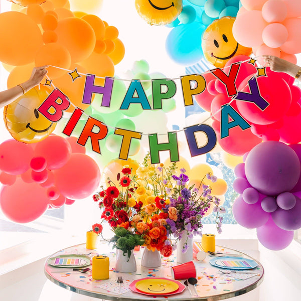 Sprinkles & Smiles Happy Birthday Banner