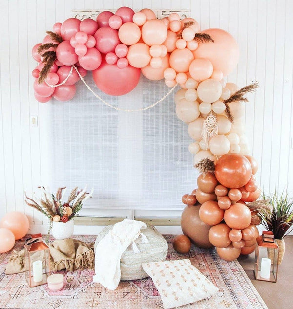 Premium Boho Rainbow Balloon Arch Kit