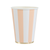 Sweet Peach Cabana Stripe Cups, 8pk