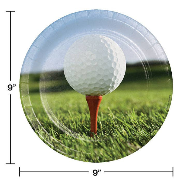 Golf Dinner Plates, 8pk