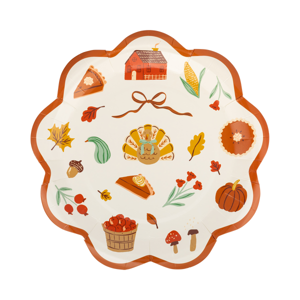 Harvest Icons Dinner Plates, 8pk